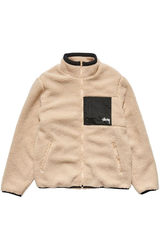 Stussy Mens Sherpa Jackets White - HCRIK6097